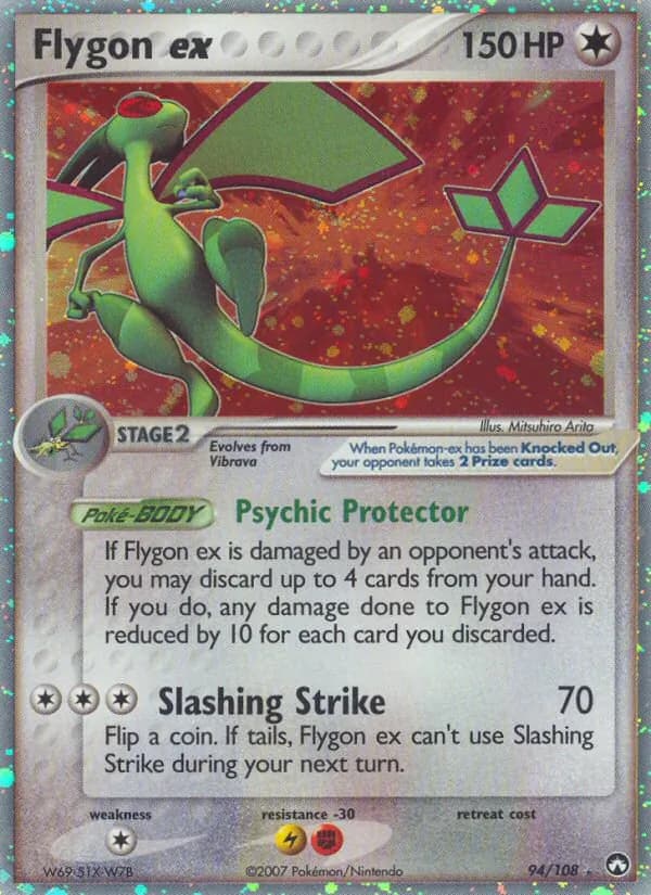 Flygon ex card in English
