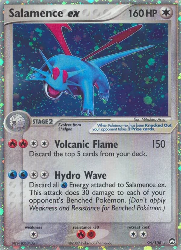 Salamence ex card in English