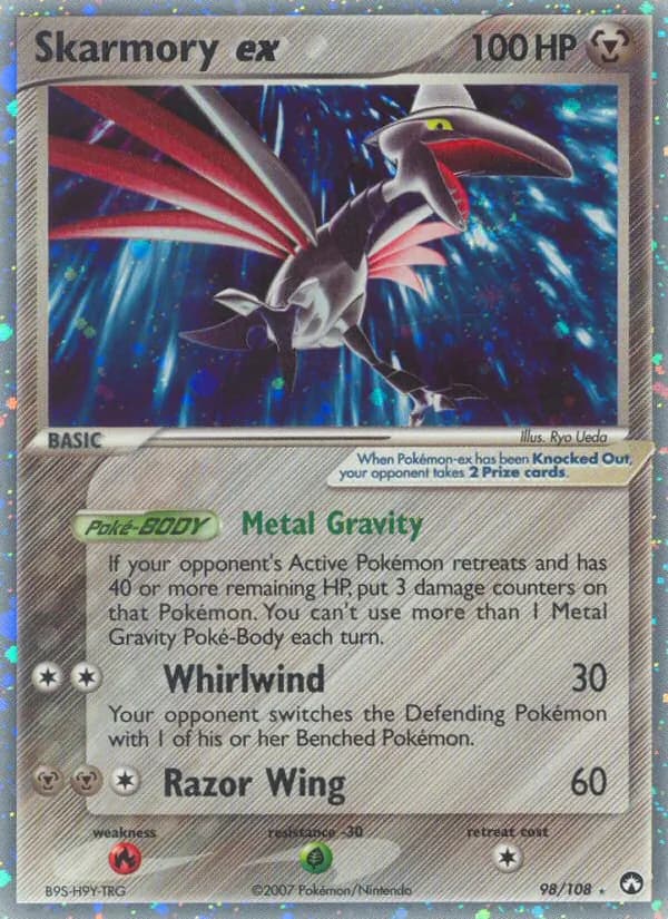 Skarmory ex card in English