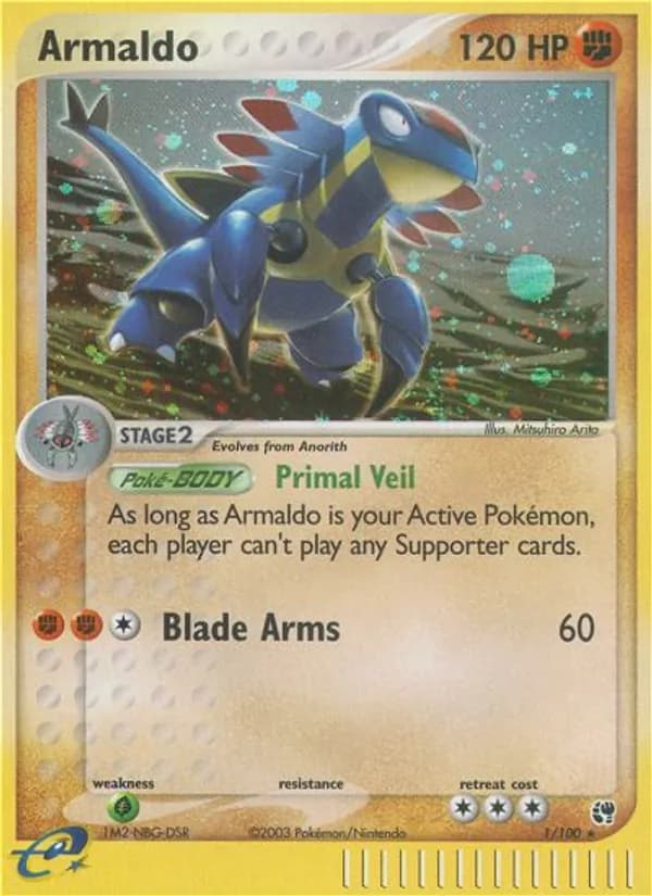 Armaldo card in English