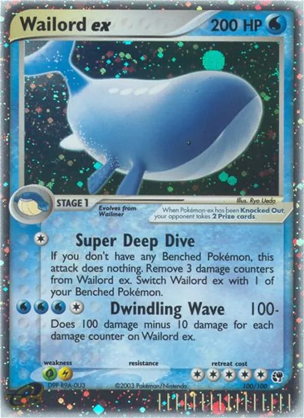 Wailord ex card in English