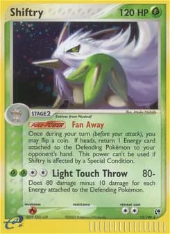 Shiftry card in English