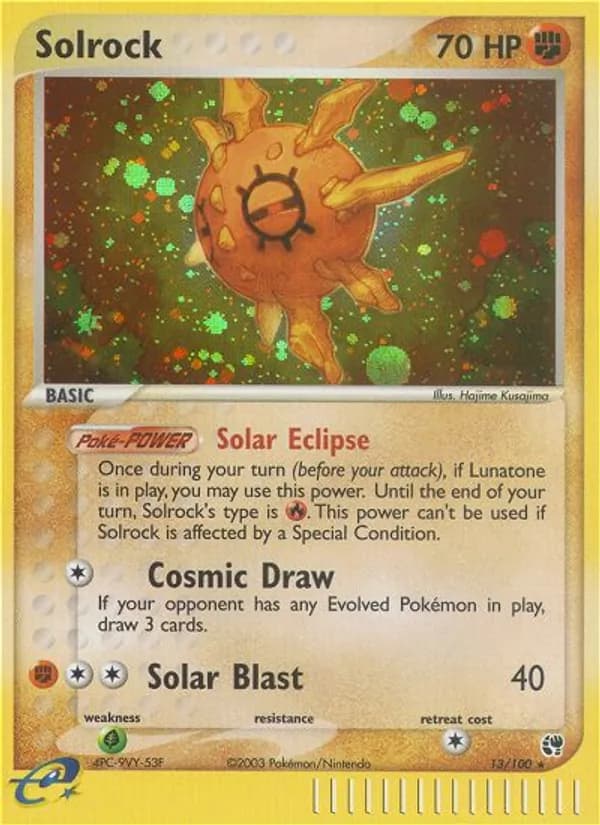 Solrock card in English