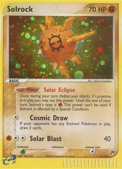 Solrock card in English