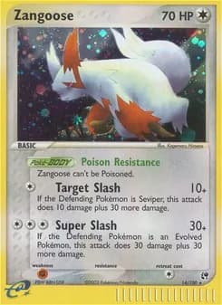 Zangoose card in English