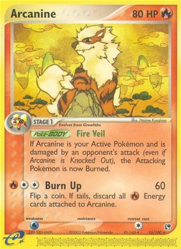 Arcanine card in English