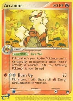 Arcanine card in English