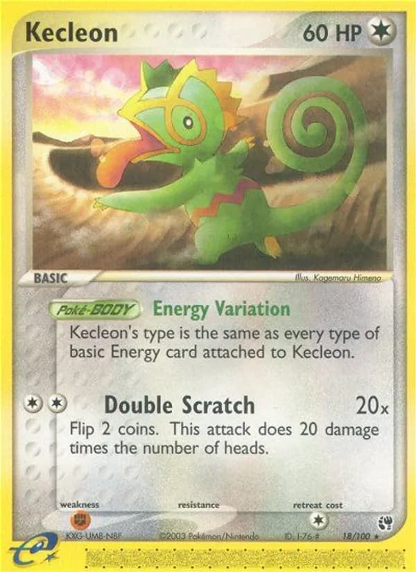 Kecleon card in English