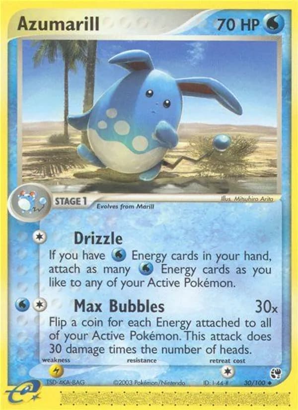 Azumarill card in English