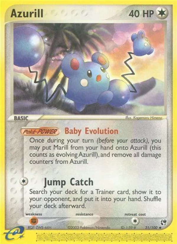 Azurill card in English