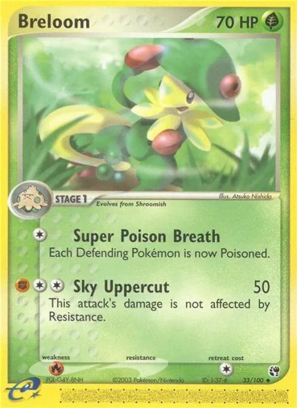 Breloom card in English