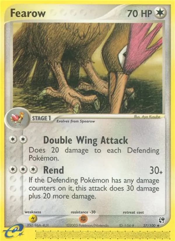 Fearow card in English