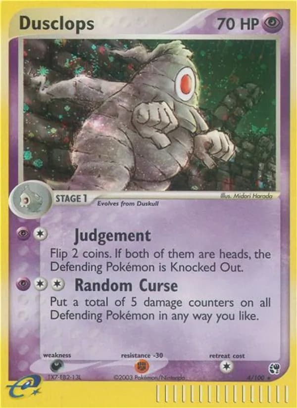 Dusclops card in English