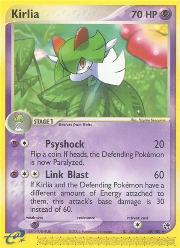 Kirlia card in English