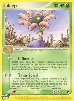 Lileep card in English