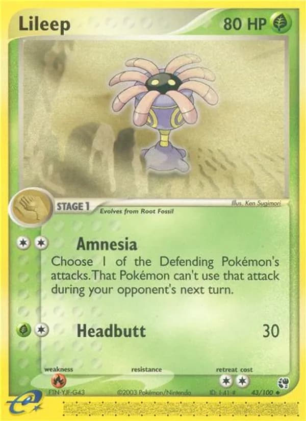 Lileep card in English