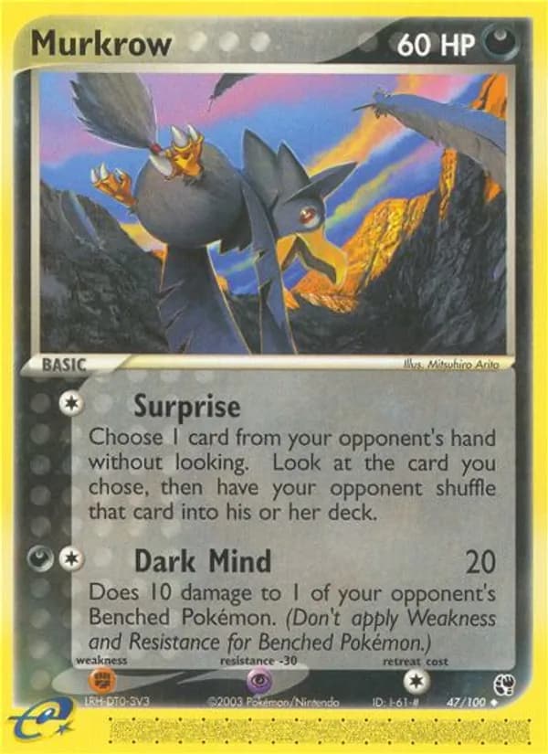 Murkrow card in English
