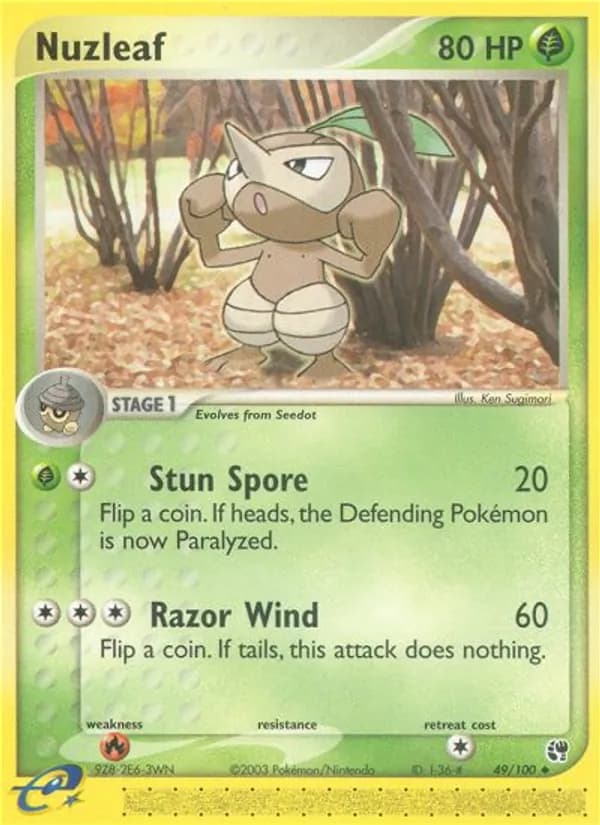 Nuzleaf card in English