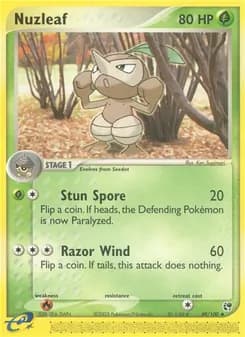 Nuzleaf card in English