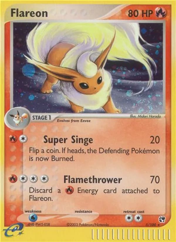 Flareon card in English