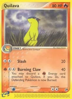 Quilava card in English