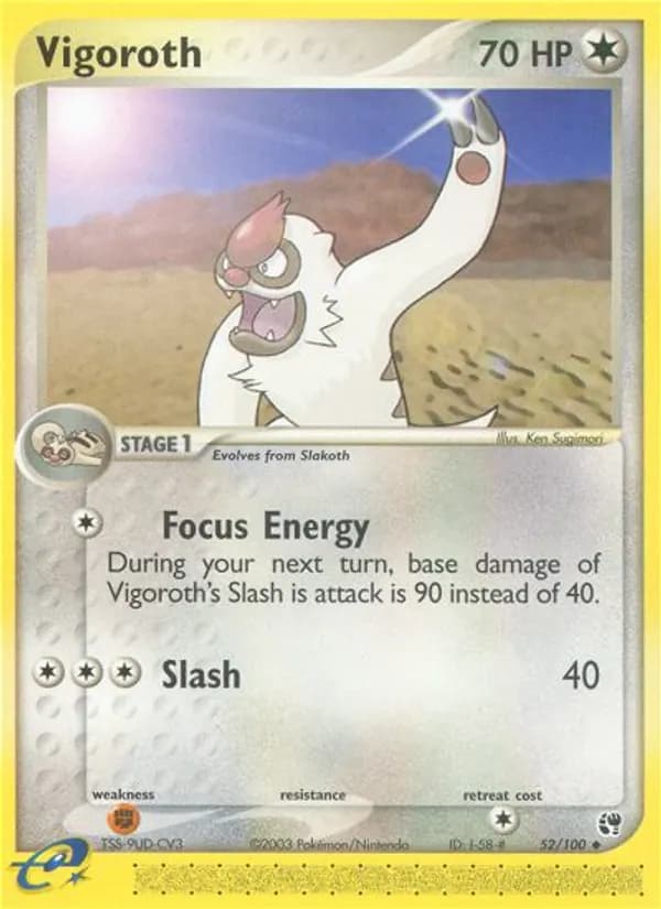 Vigoroth card in English