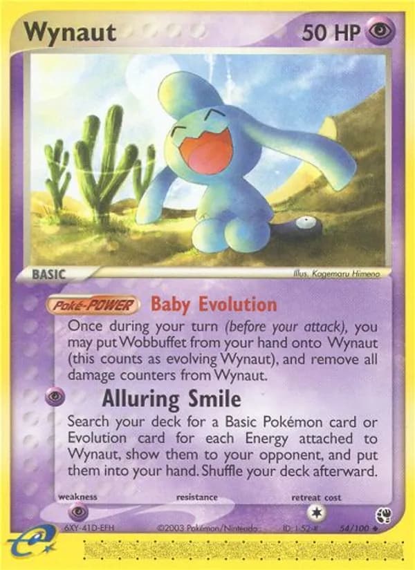 Wynaut card in English