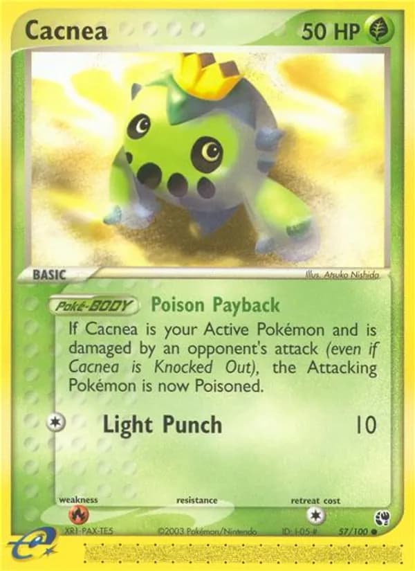 Cacnea card in English