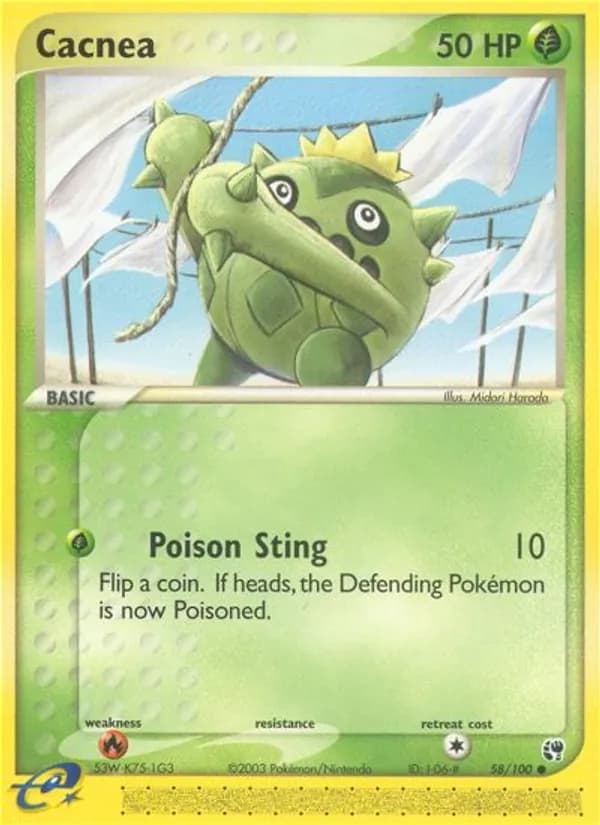 Cacnea card in English