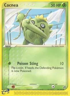 Cacnea card in English