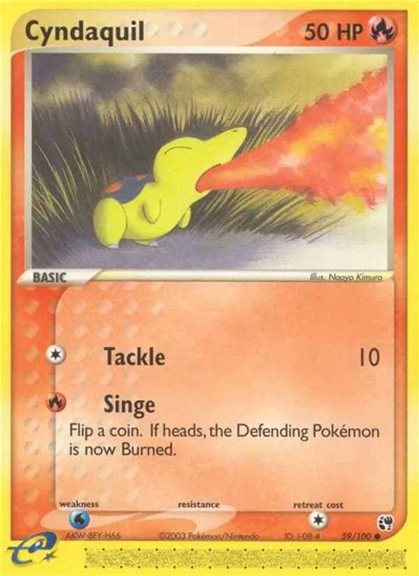 Cyndaquil card in English