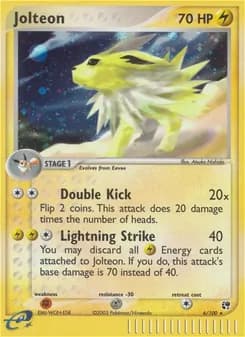Jolteon card in English