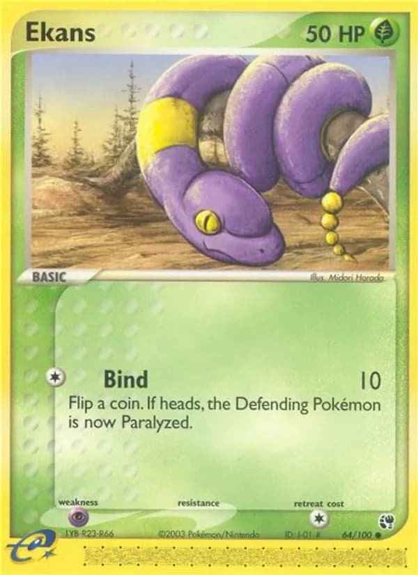Ekans card in English