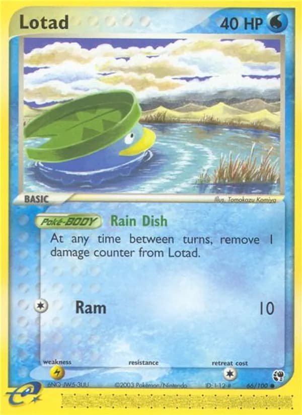 Lotad card in English