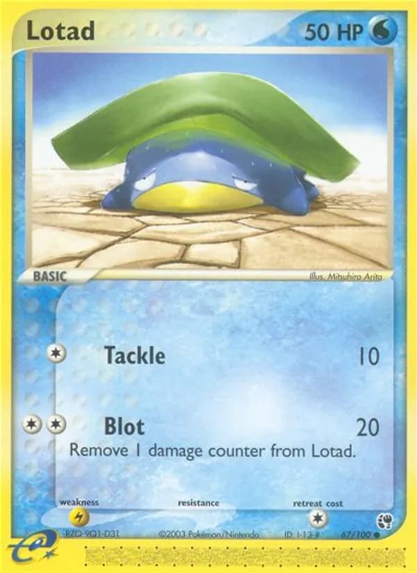 Lotad card in English
