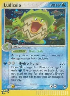 Ludicolo card in English