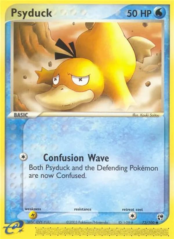 Psyduck card in English