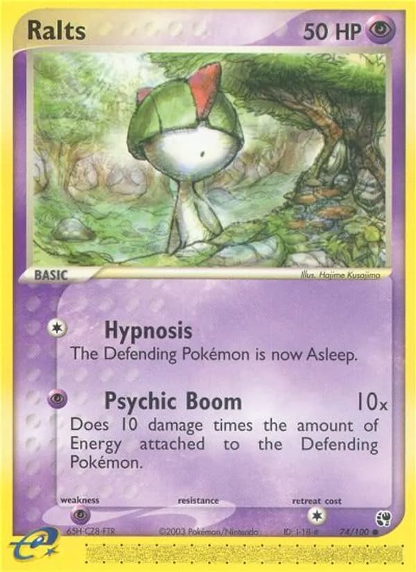 Ralts card in English