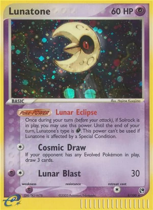 Lunatone card in English