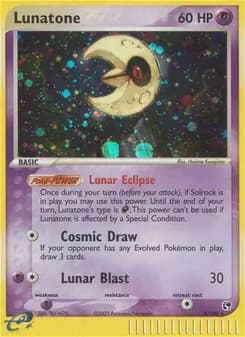 Lunatone card in English