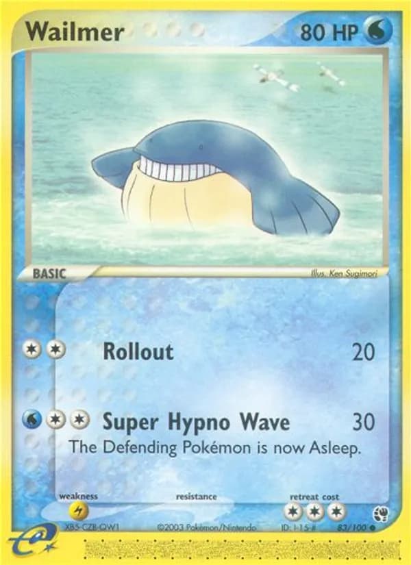 Wailmer card in English