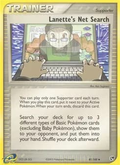 Lanette's Net Search card in English