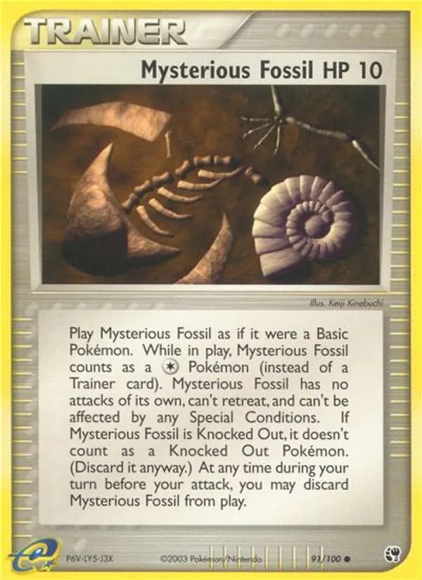 Mysterious Fossil card in English