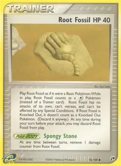 Root Fossil card in English