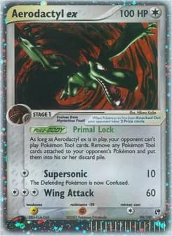 Aerodactyl ex card in English