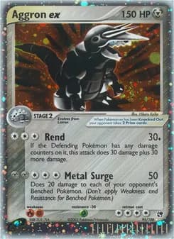 Aggron ex card in English