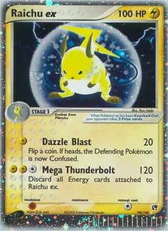 Raichu ex card in English