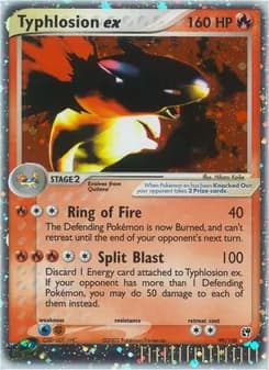 Typhlosion ex card in English