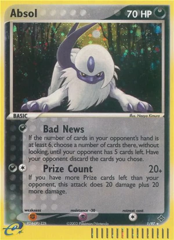 Absol card in English