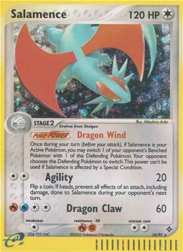 Salamence card in English
